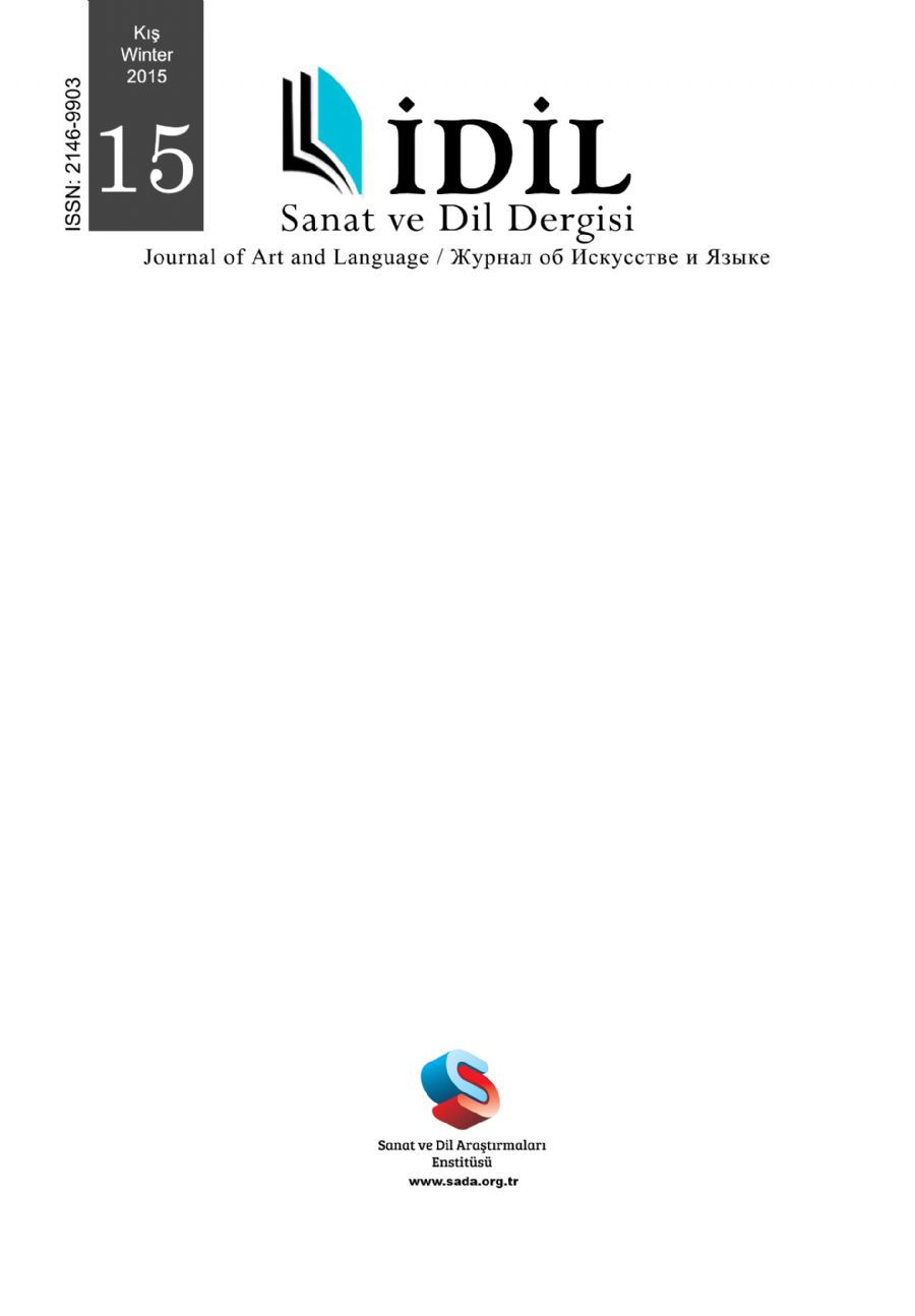 Cilt 4 Sayı 15 kapak