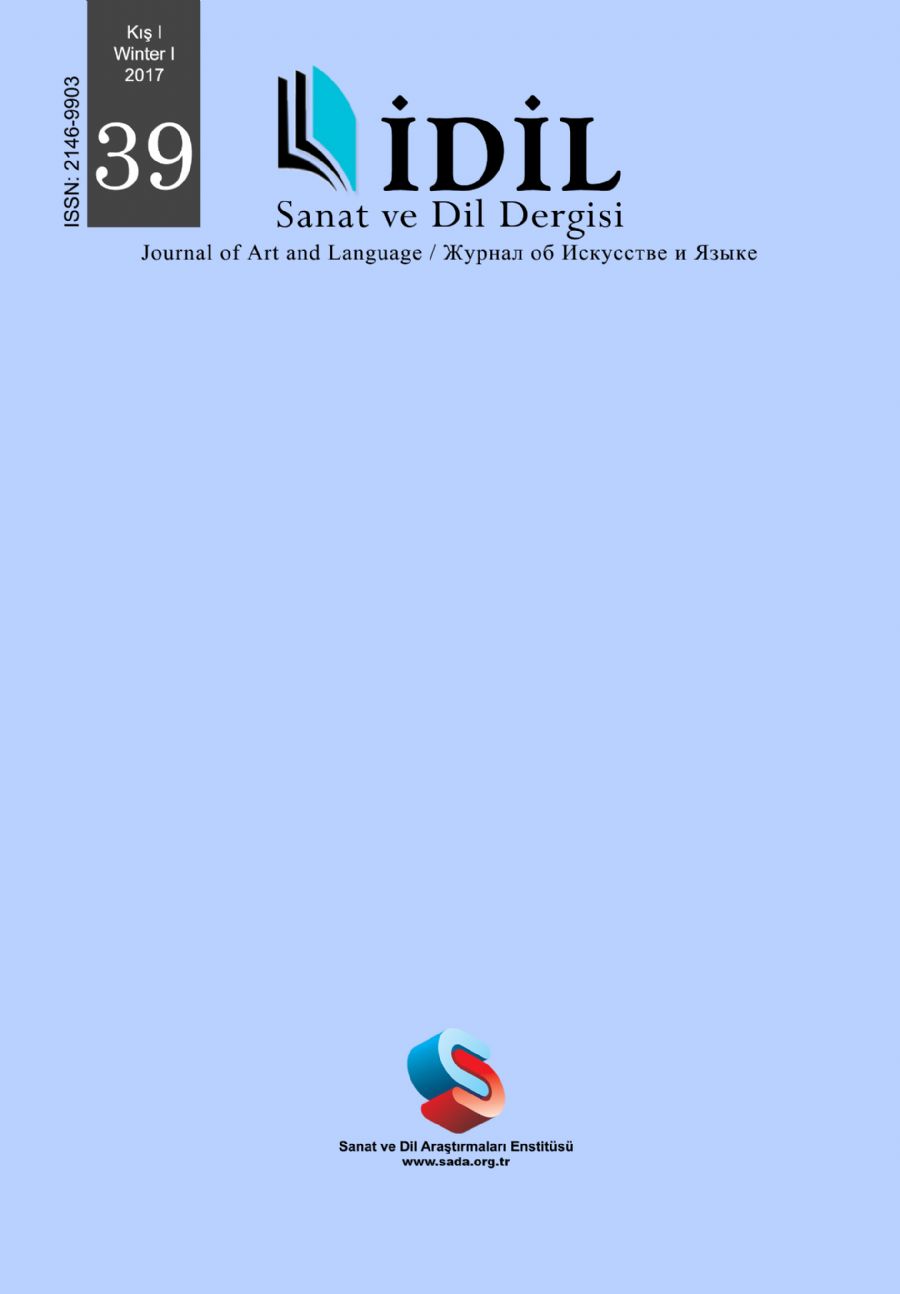 Cilt 6 Sayı 39 kapak